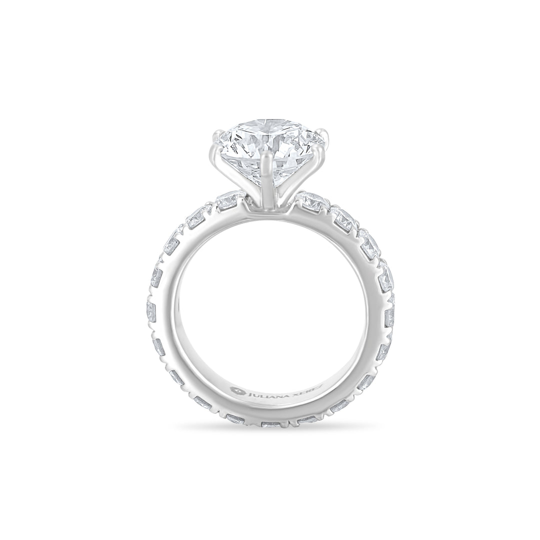 Engagement ring 18k white gold