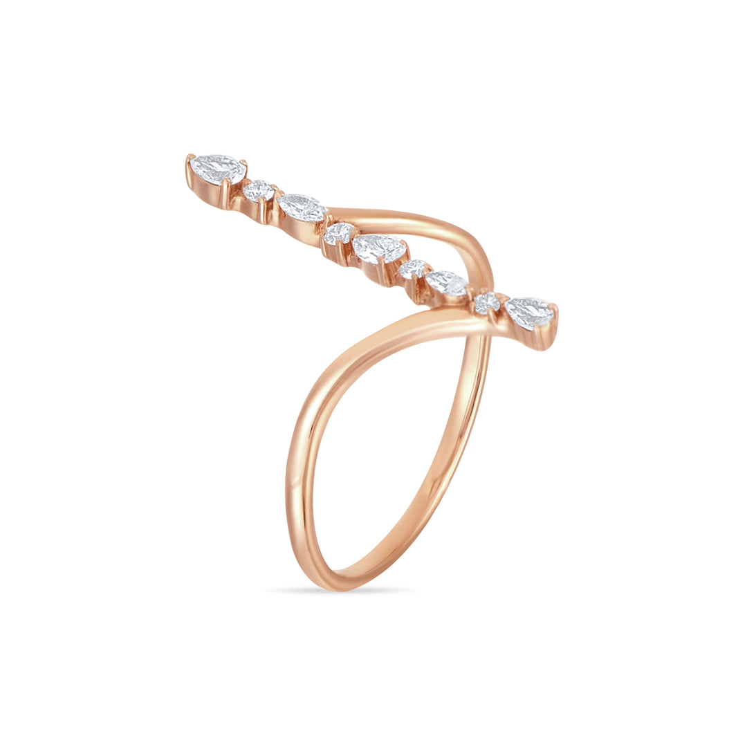 18K Rose Gold Magic Wond Ring