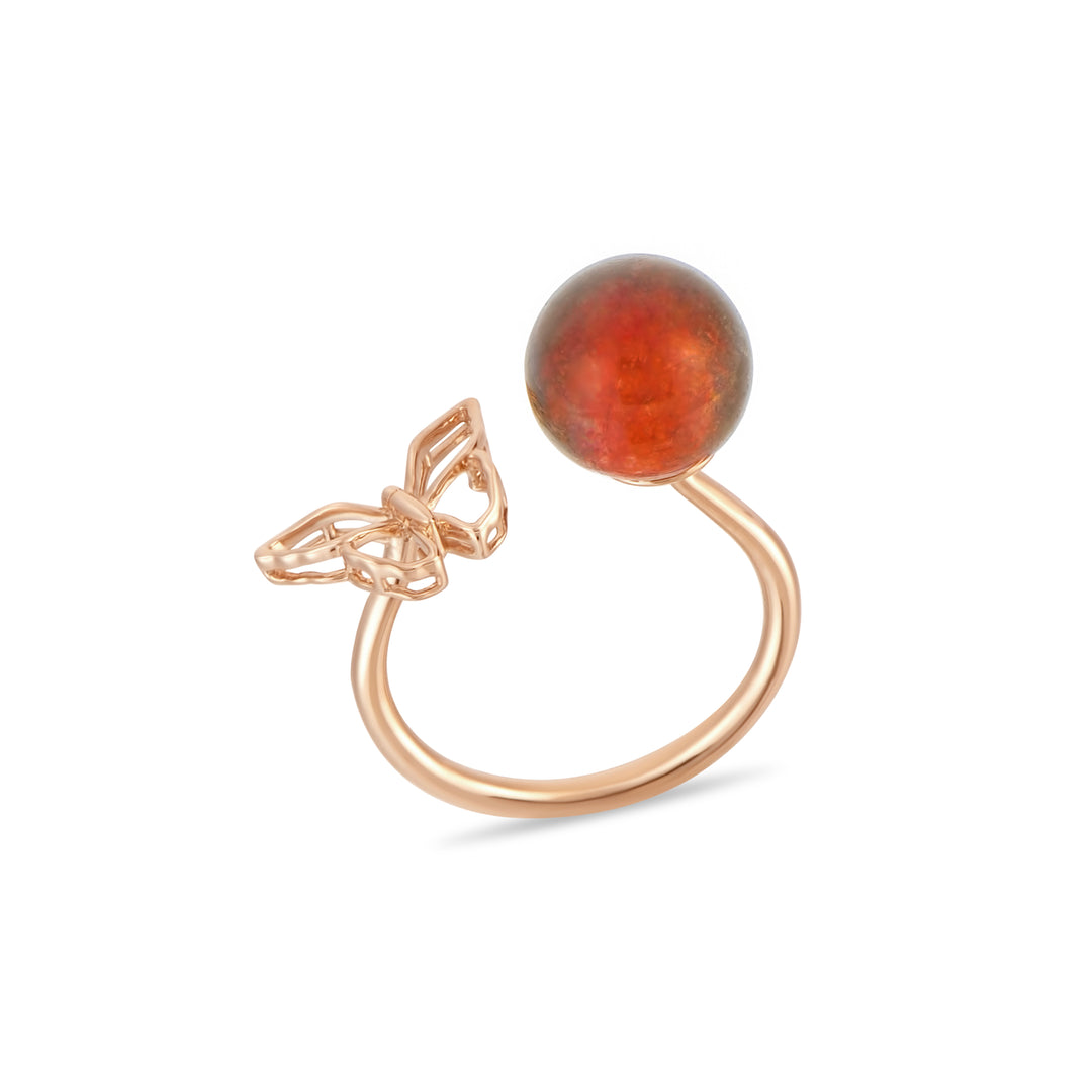 18K Rose Gold Bliss Unakite Ring