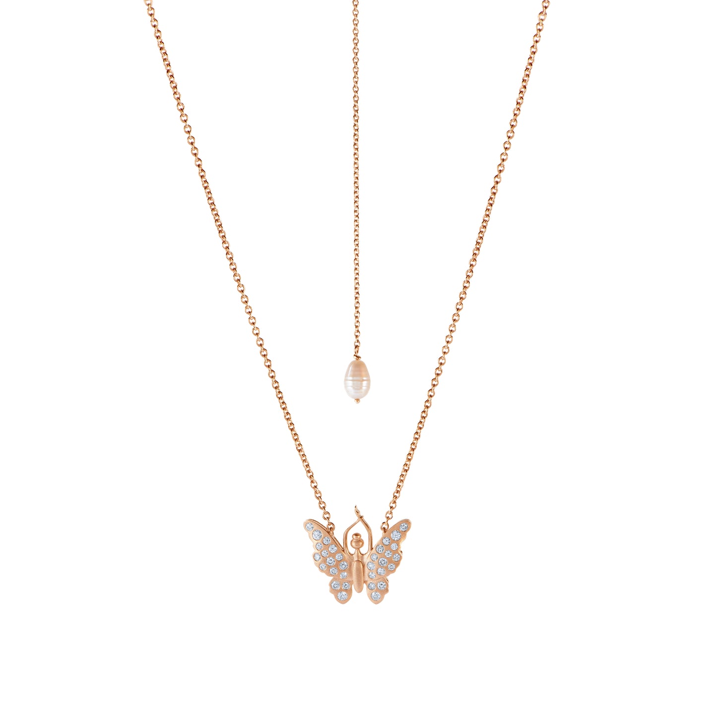 Colar Highest Self/Eu superior ajustável Ouro Rose e Diamontes