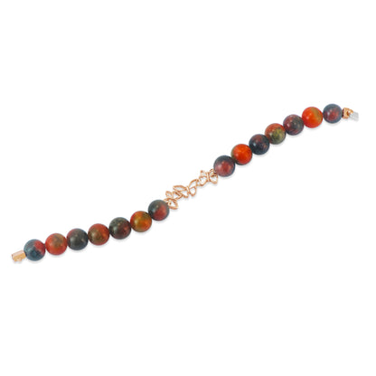 18K Rose Gold Bliss Unakite Bracelet