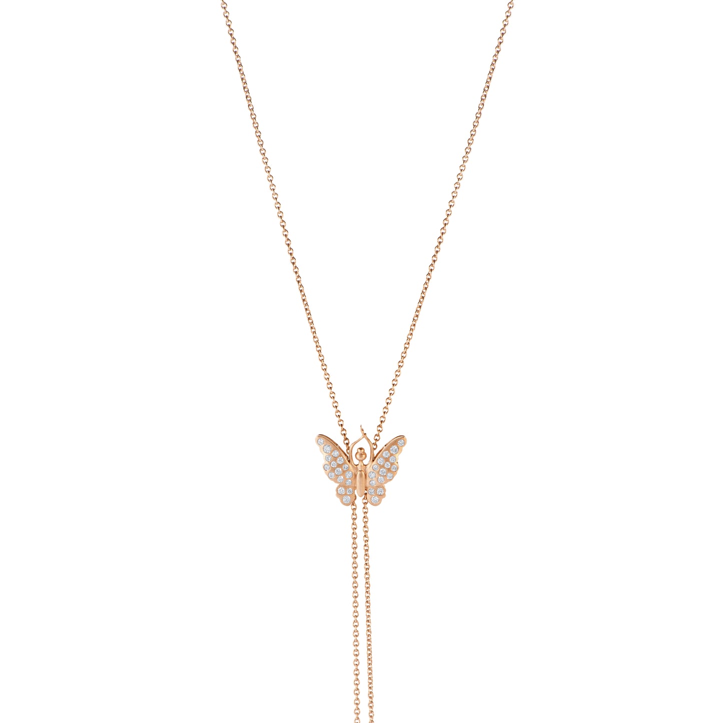 Colar de gravata ajustável com diamante próprio mais alto