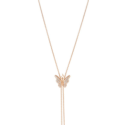 Colar de gravata ajustável com diamante próprio mais alto