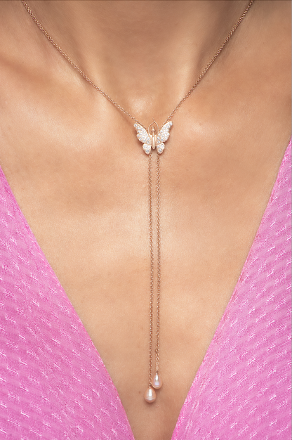 Colar de gravata ajustável com diamante próprio mais alto